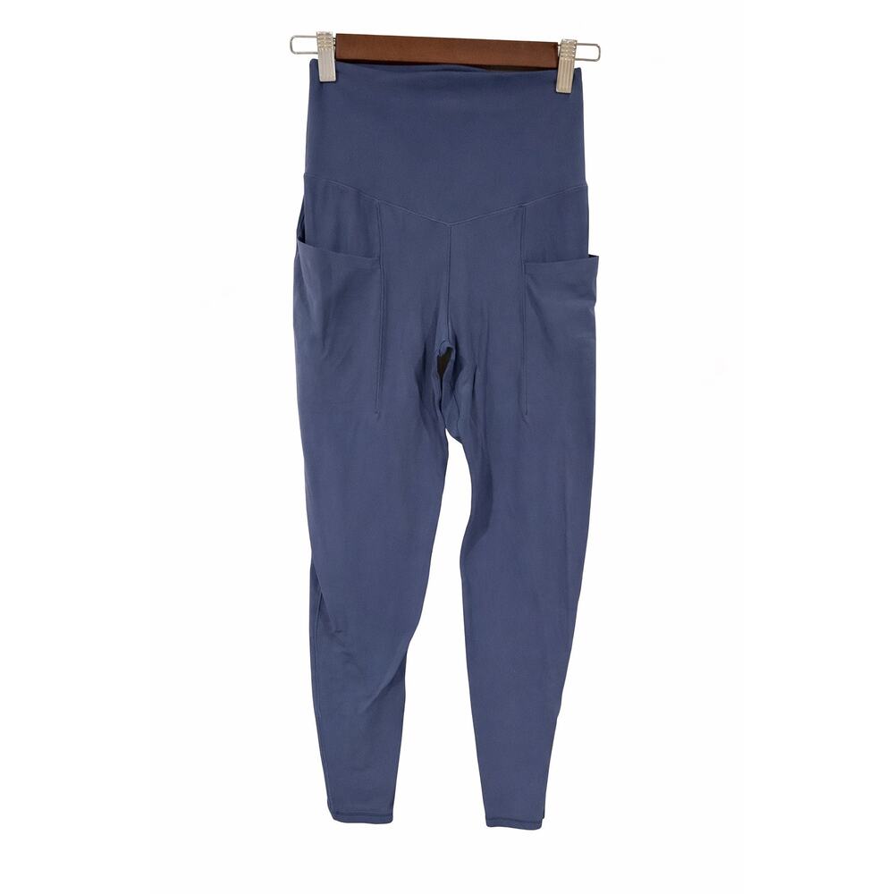 OFFLINE by‎ Aerie Pocket Leggings Small Navy High Rise 7/8 Pilates Clean Girl